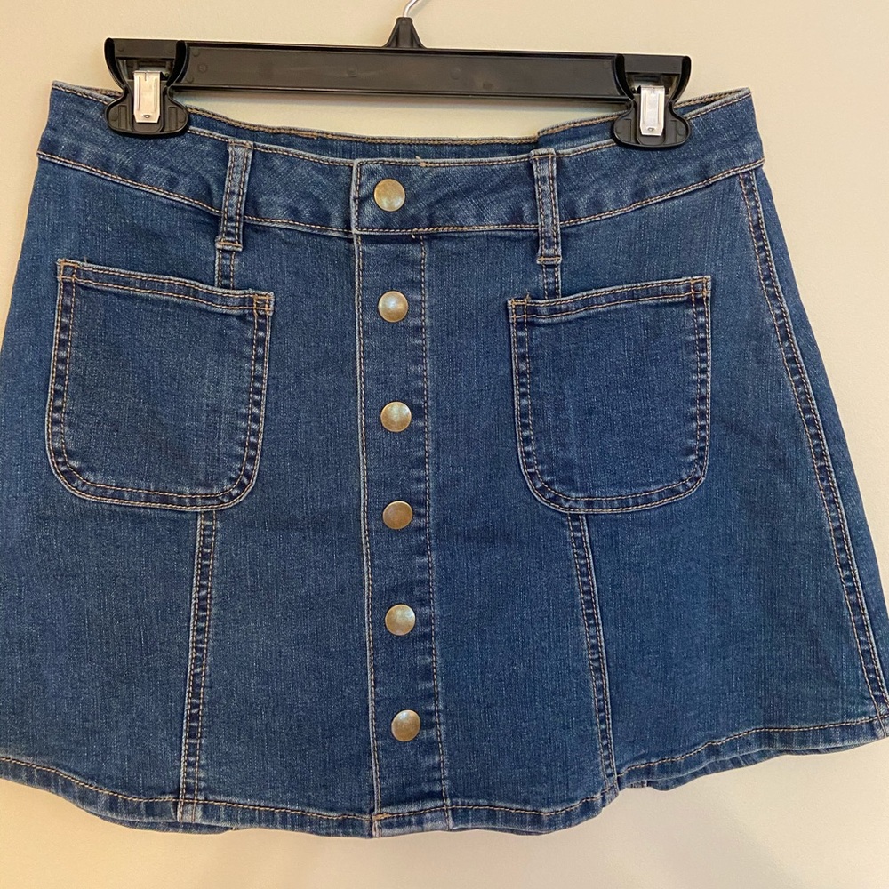 NWOT Altard State denim skater skirt